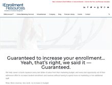 Tablet Screenshot of enrollmentresources.com